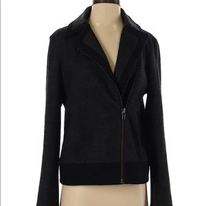J crew wool jacket black/gray